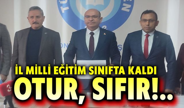 Türk Eğitim Sen'den İl Milli Eğitim Müdürlüğüne: Otur, sıfır!..