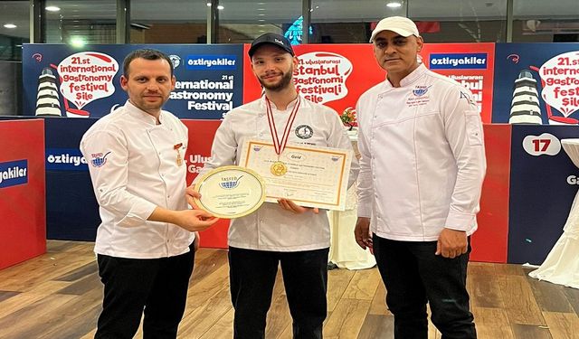 AKÜ Gastronomi öğrencisinden altın madalya