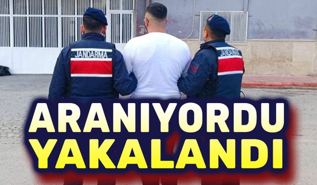 Aranan şahıs jandarmanın takibiyle yakalandı