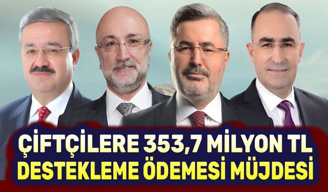 Çiftçilere destekleme ödemesi müjdesi