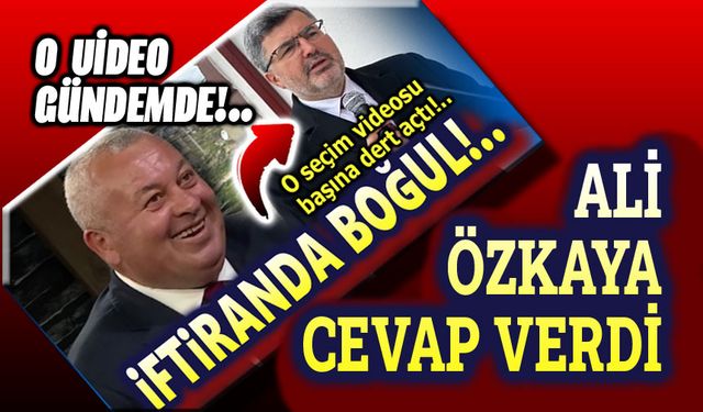 Ali Özkaya, Cemal Enginyurt'a cevap verdi!..