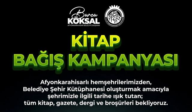 Afyonkarahisar Belediyesi'nden anlamlı kampanya: