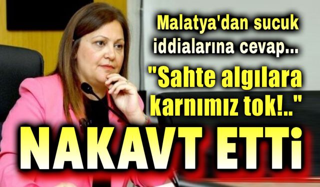 Başkan Burcu Köksal tokatladı: Algılara karnımız tok!..