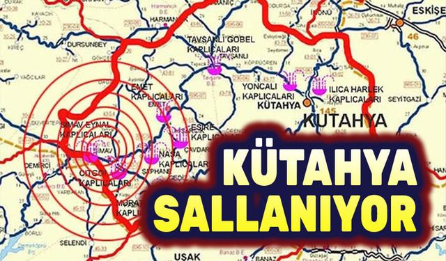 Kütahya'da hafif şiddetli 2 deprem oldu
