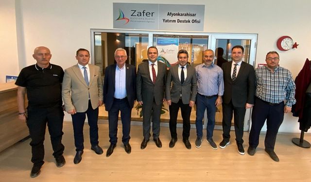 AFYON GAZETECİLER CEMİYETİ, ZAFER KALKINMA AJANSI’NI ZİYARET ETTİ