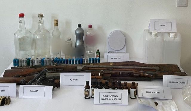 Afyon'da sahte alkol operasyonu: 1 gözaltı