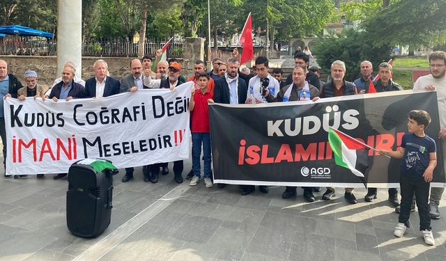 Afyonkarahisar AGD Üyeleri, Gazze için toplandı