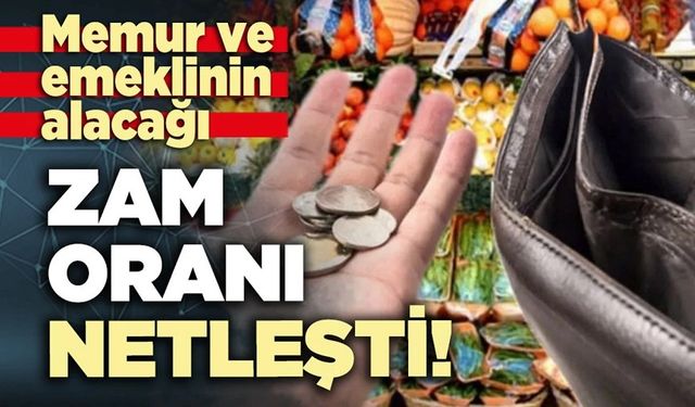 Memur ve emekli zam oranları belli oldu