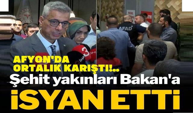 Bakan Memişoğlu'na Afyon'da tepki!..