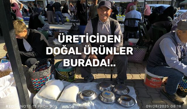 Üreticiden doğal ürünler Şuhut Pazarında