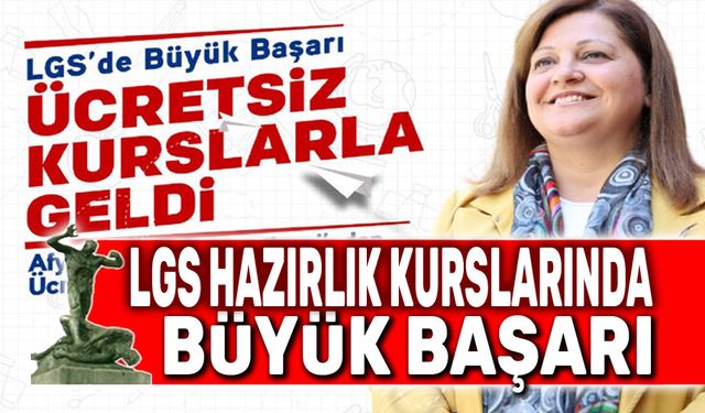 LGS hazırlık kurslarında büyük başarı