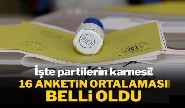 16 seçim anketinin ortalaması belli oldu