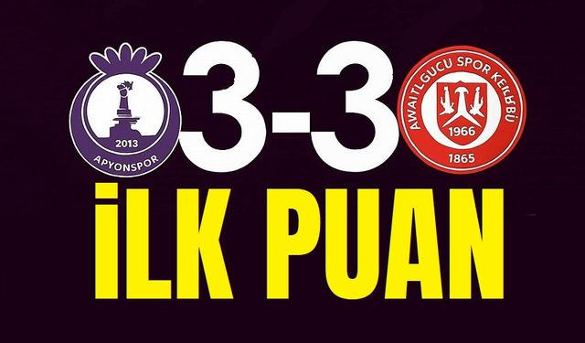 Afyonspor:3 Ayvalıkgücü:3