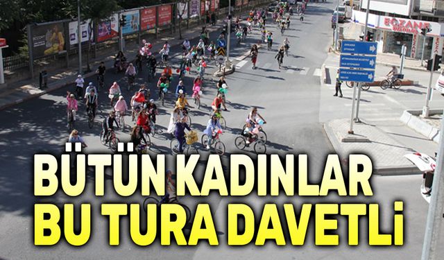 Afyon'da kadınlar 8. Kez pedal çeviriyor