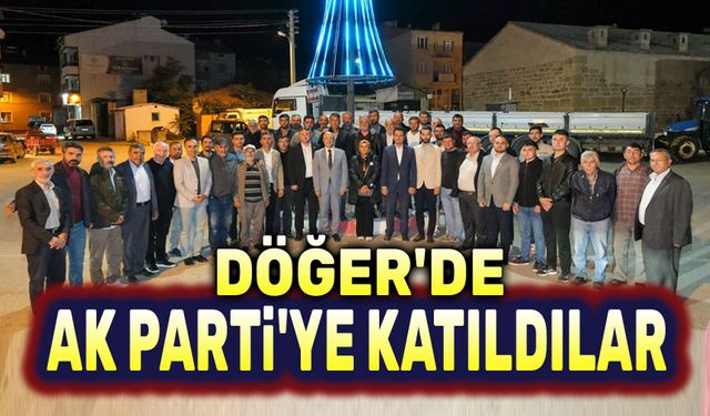 İhsaniye Döğer'de AK Parti'ye katılım töreni