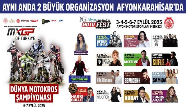 Afyon Motofest 2025 Etkinlik Programı
