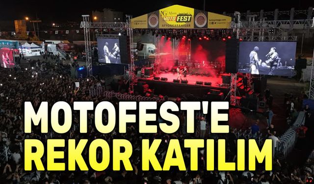 Afyon'da Motofest'e rekor katılım