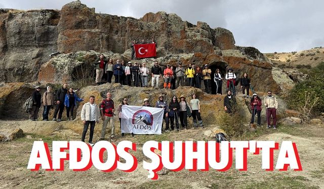 AFDOS Üyeleri Şuhut'ta yürüdü