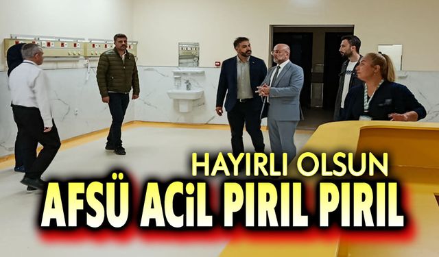 AFSÜ Acil pırıl pırıl oldu!..