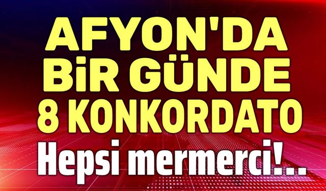 Afyon'da aynı gün 8 konkordato ilanı!..