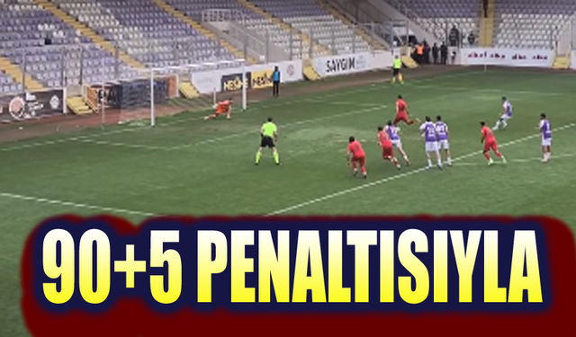 Afyonspor, son dakika penaltısıyla mağlup