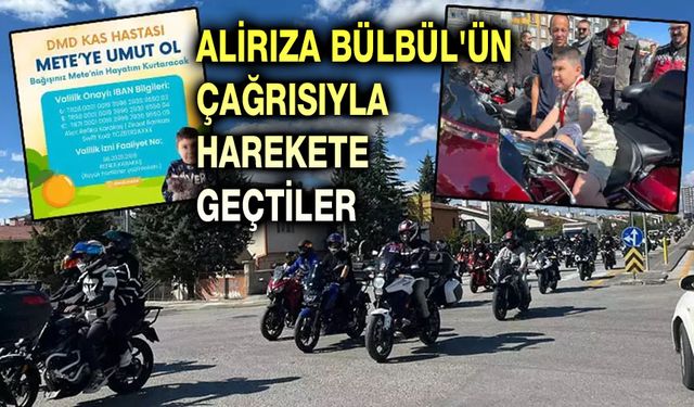 3 bin motosikletli, Mete için farkındalık sürüşü yaptı