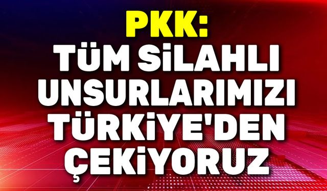 PKK'dan açıklama!..