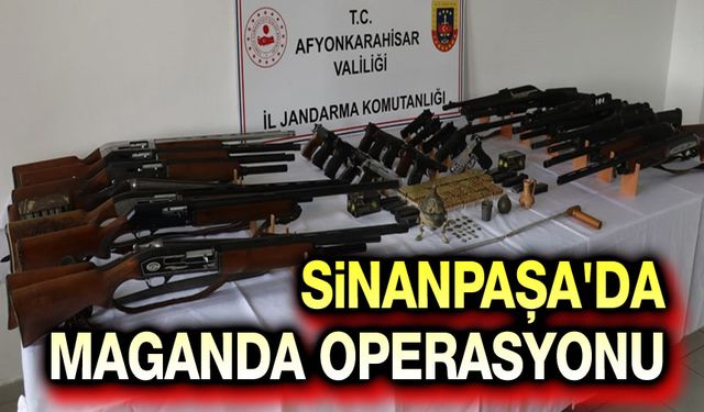 Sinanpaşa'da maganda operasyonu!..