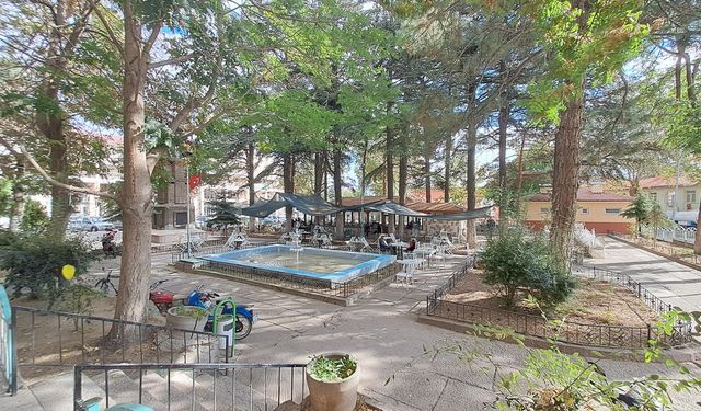 Şuhut'ta Atatürk Parkı yenileniyor