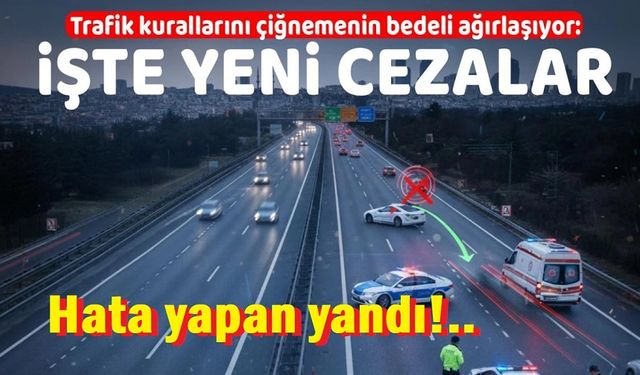 Trafikte yeni dönem: Cezalar ağırlaşıyor