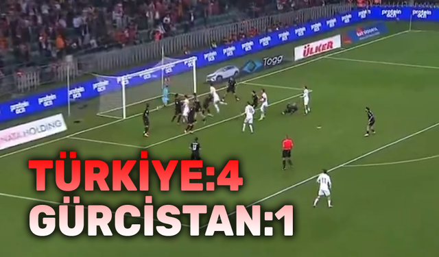 Rahat galibiyet: Türkiye - Gürcistan 4-1