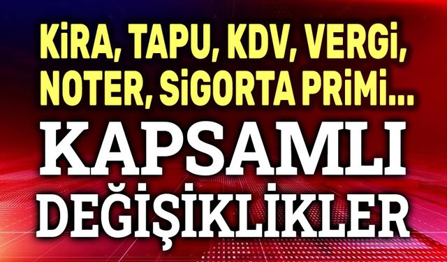 36 madelik yeni vergi paketi geliyor