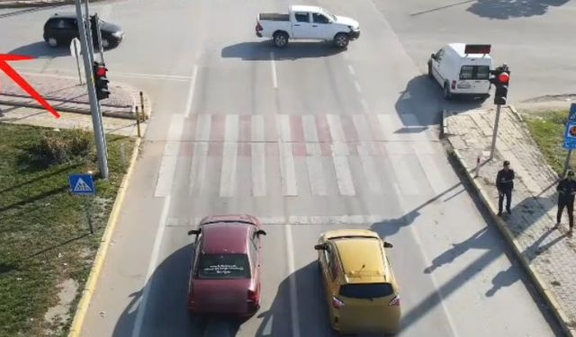 Afyon’da dronla trafik denetimi