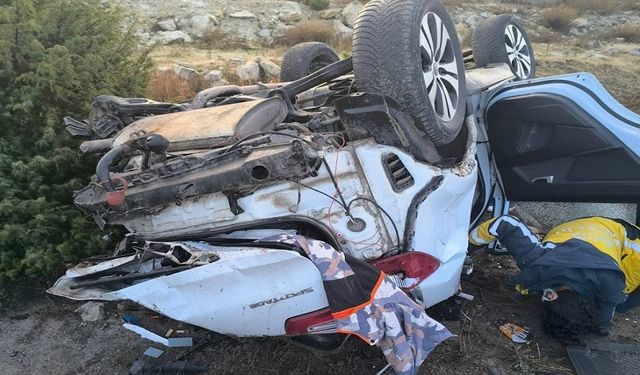 Otomobil takla attı, 1 kişi öldü