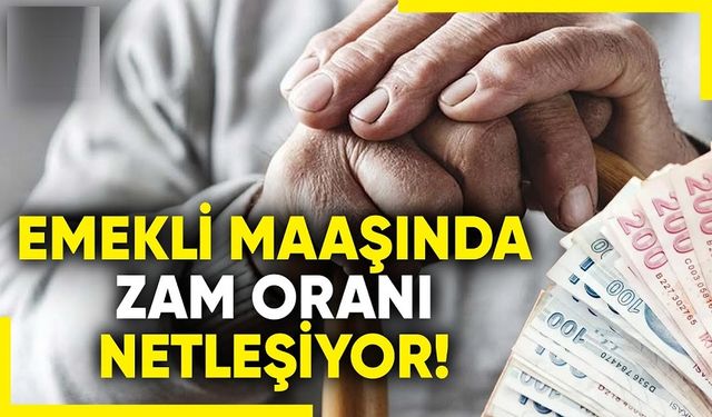 Emeklinin zam oranı belli oldu