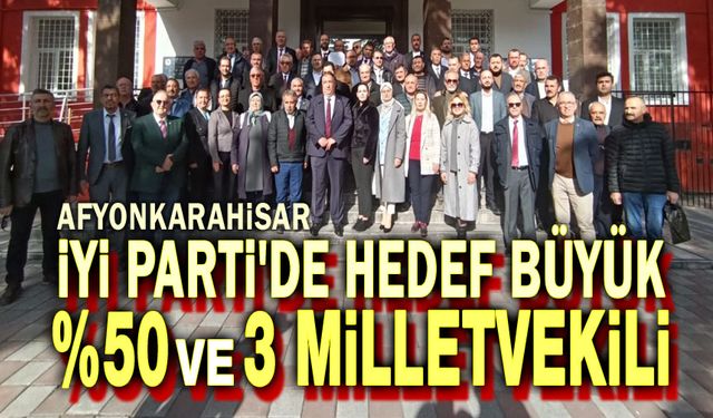 İYİ Parti'de Afyonkarahisar hedefi büyük