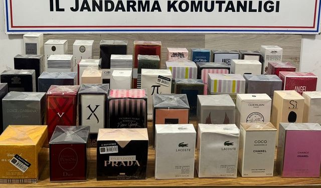 Jandarma kaçak parfüm ele geçirdi
