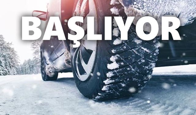 Kış lastiği uygulaması başlıyor