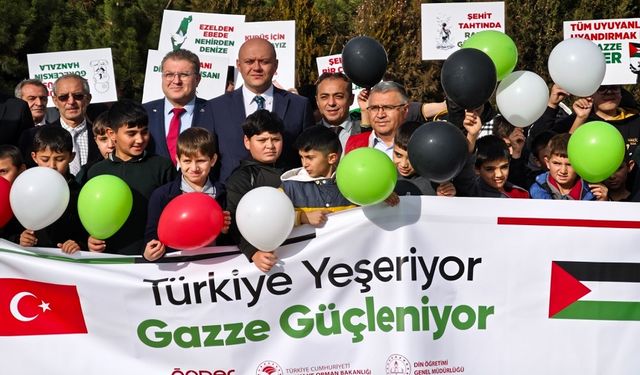 Fidanlar, Gazze için toprakla buluştu