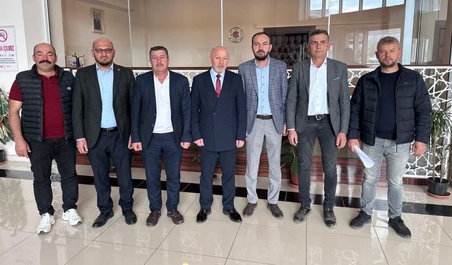 Şuhut'ta köy muhtarları İGM üyelerini ziyaret etti