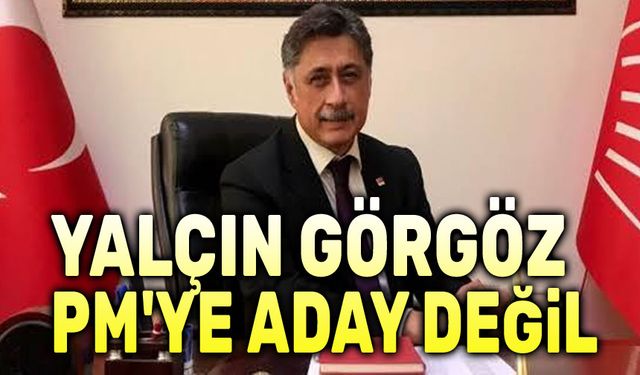 Yalçın Görgöz, PM'ye aday değil