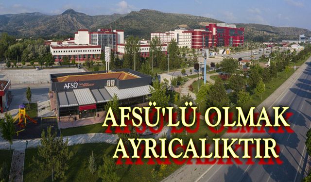 YÖK Raporu: AFSÜ'lü olmak ayrıcalıktır