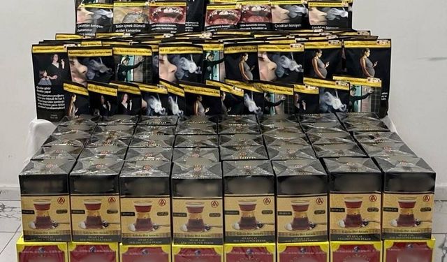 Afyon'da kaçak çay operasyonu