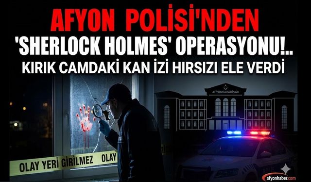 Afyon Polisi'nden "Sherlock Holmes"operasyonu!..