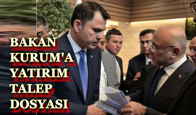 Bakan Kurum'a Afyonkarahisar için yatırım dosyası