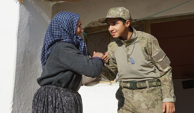 Otizmli Cafer'in askerlik hayali gerçek oldu