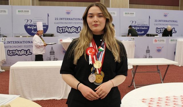Şef Ceylin Çalış’tan 3 altın madalya birden