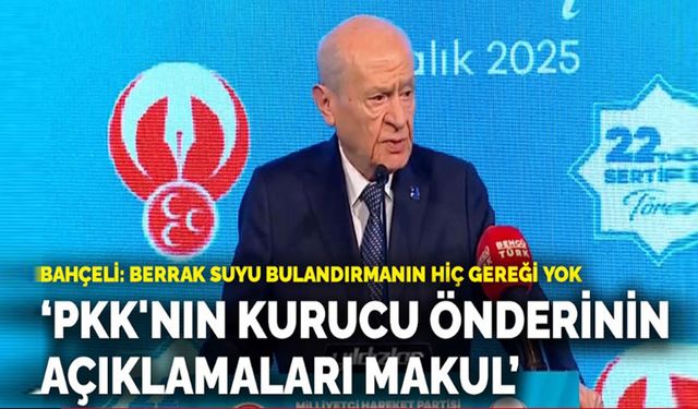 PKK'nın kurucu önderinin açıklamaları makuldür