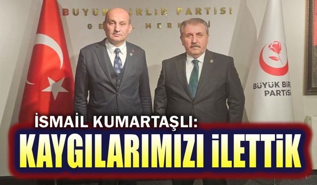 İsmail Kumartaşlı, Mustafa Destici'yi ziyaret etti