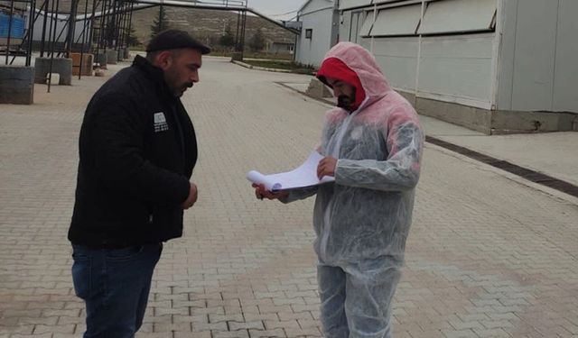 Afyon'da kanatlı hayvan ve yumurta üretim tesislerinde denetim
